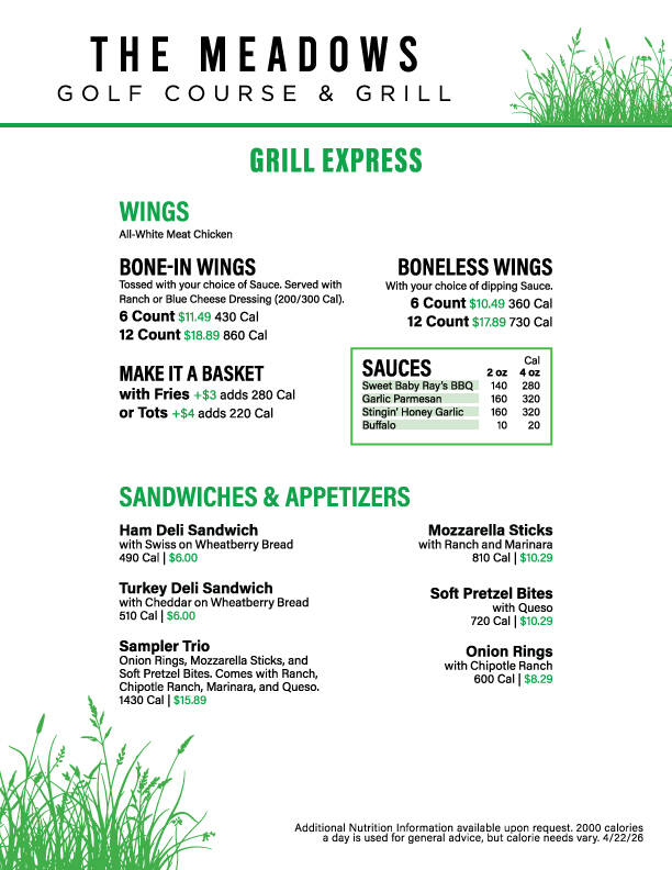 Express menu thumbnail